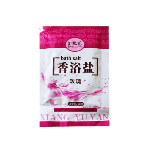 30g Rose Bath Powder Foot Bath Salt Body Foot Skin Care SPA Bath Salt Exfoliation Scruber Dead Skin Remover