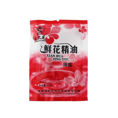 30g Rose Bath Powder Foot Bath Salt Body Foot Skin Care SPA Bath Salt Exfoliation Scruber Dead Skin Remover