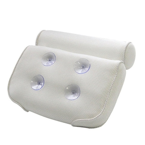 Luxury Home Bath Spa Pillow Deep Spongy Cushion Relaxing Massage Big Suction Cup Bathtub Neck Back Comfort Support Relaxing Tool