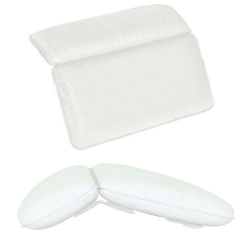 Luxury Home Bath Spa Pillow Deep Spongy Cushion Relaxing Massage Big Suction Cup Bathtub Neck Back Comfort Support Relaxing Tool