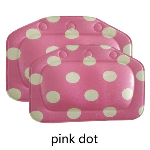 21*31cm SPA Bath Pillow Home Bathtub Pillow PVC Neck Bathtub Cushion Soft Headrest Suction Cup Bathtub Pillow Accessories 1pcs