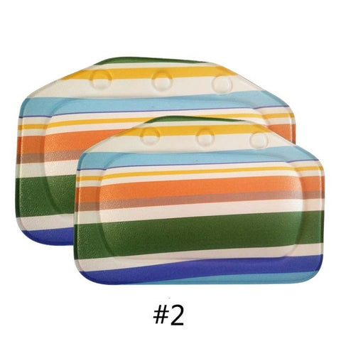 21*31cm SPA Bath Pillow Home Bathtub Pillow PVC Neck Bathtub Cushion Soft Headrest Suction Cup Bathtub Pillow Accessories 1pcs