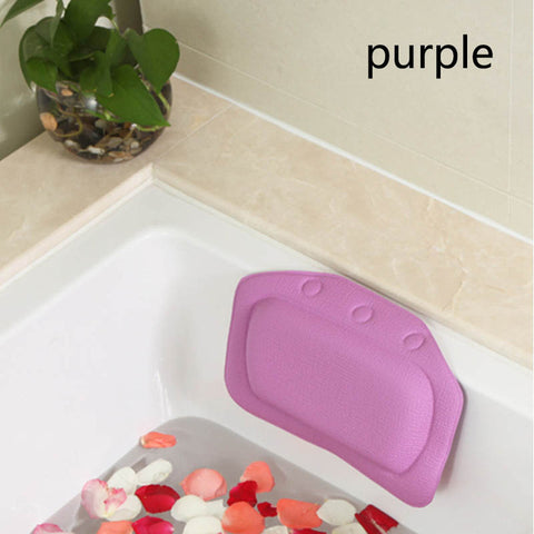 21*31cm SPA Bath Pillow Home Bathtub Pillow PVC Neck Bathtub Cushion Soft Headrest Suction Cup Bathtub Pillow Accessories 1pcs